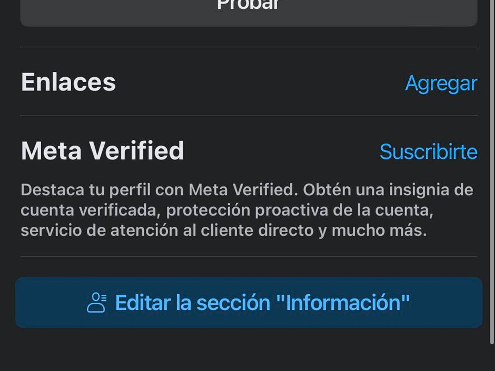 FACEBOOK | En esa sección debes pulsar en "Editar la sección información". (Foto: MAG - Rommel Yupanqui)