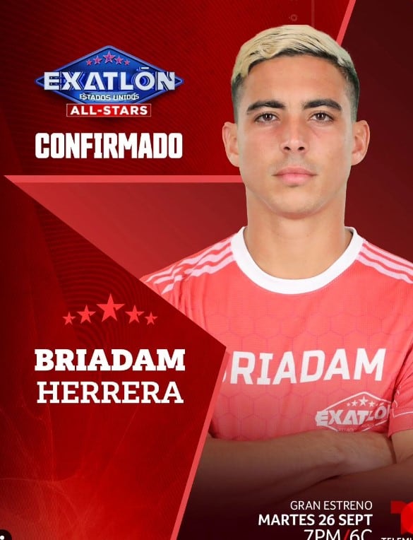 Briadam Herrera buscará la hazaña en "Exatlón Estados UNidos" (Foto: Briadam Herrera/Instagram)