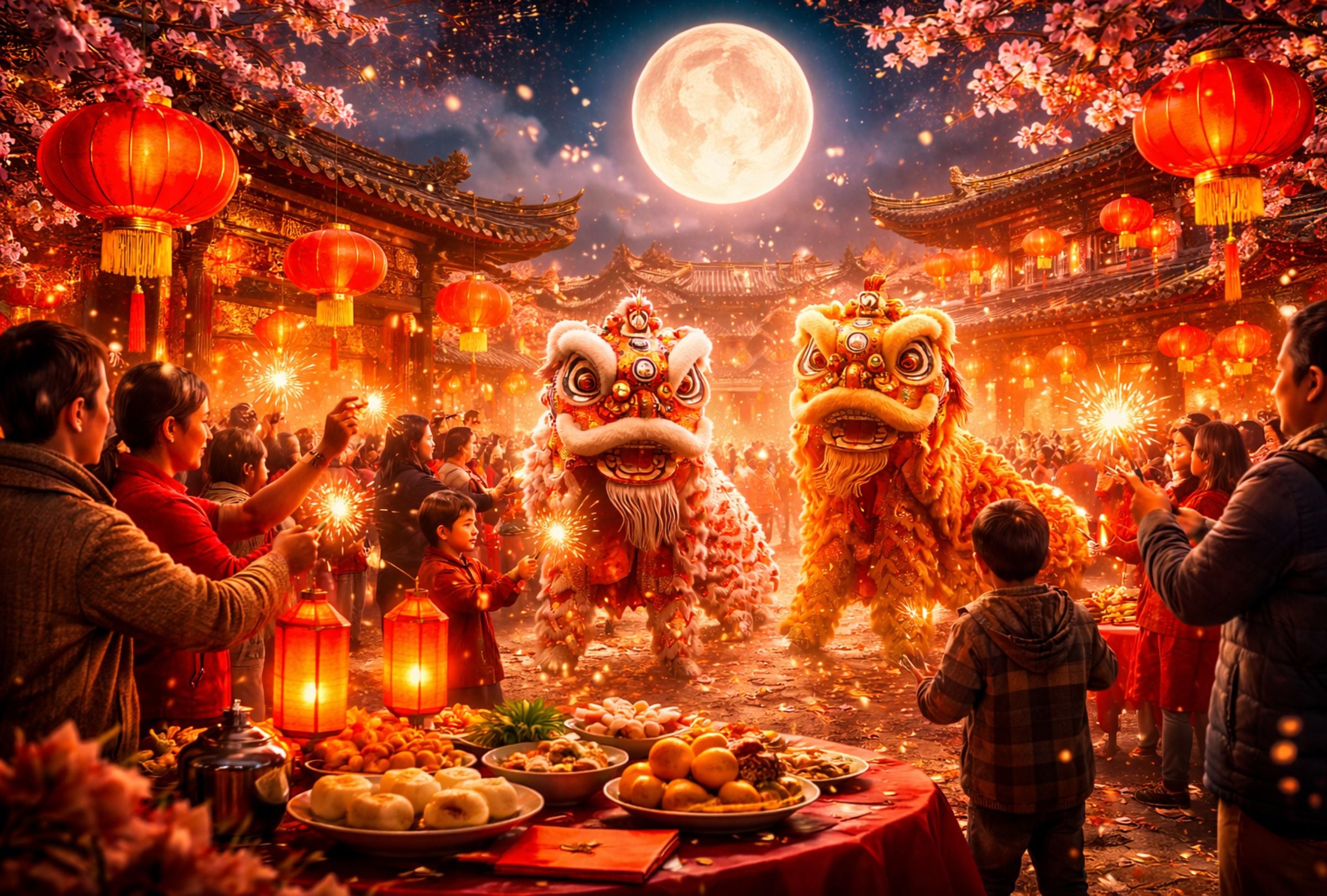 It is the most important traditional holiday in China and is now widely observed in many Asian communities and Chinatowns worldwide. (Photo: Image created by El Comercio Mag using ChatGPT AI)