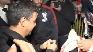 Locura por Gallardo: el DT de River Plate era aclamado por los hinchas