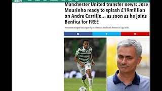 ¿André Carrillo al Manchester United?: así informa la prensa internacional