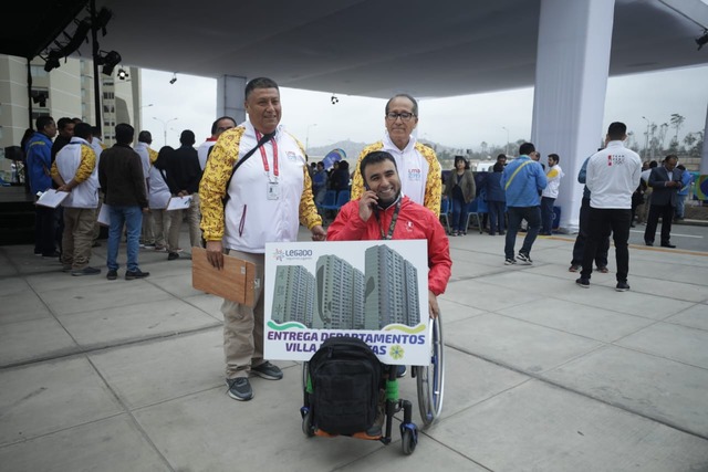 Legado entregó departamento a medallistas de Lima 2019. (Foto: Britanie Arroyo/ @photo.gec)