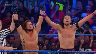 AJ Styles y Nakamura hicieron explosiva dupla para vencer a Owens y Ziggler