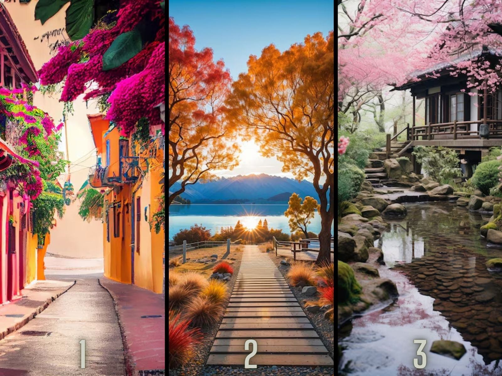 TEST VISUAL | Estoy seguro que no dudarías en visitar uno de estos lugares. (Foto: Composición Freepik / Depor)