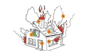 ¿Qué harías en una casa en llamas? Elige una opción y descubre tu forma de actuar ante una crisis