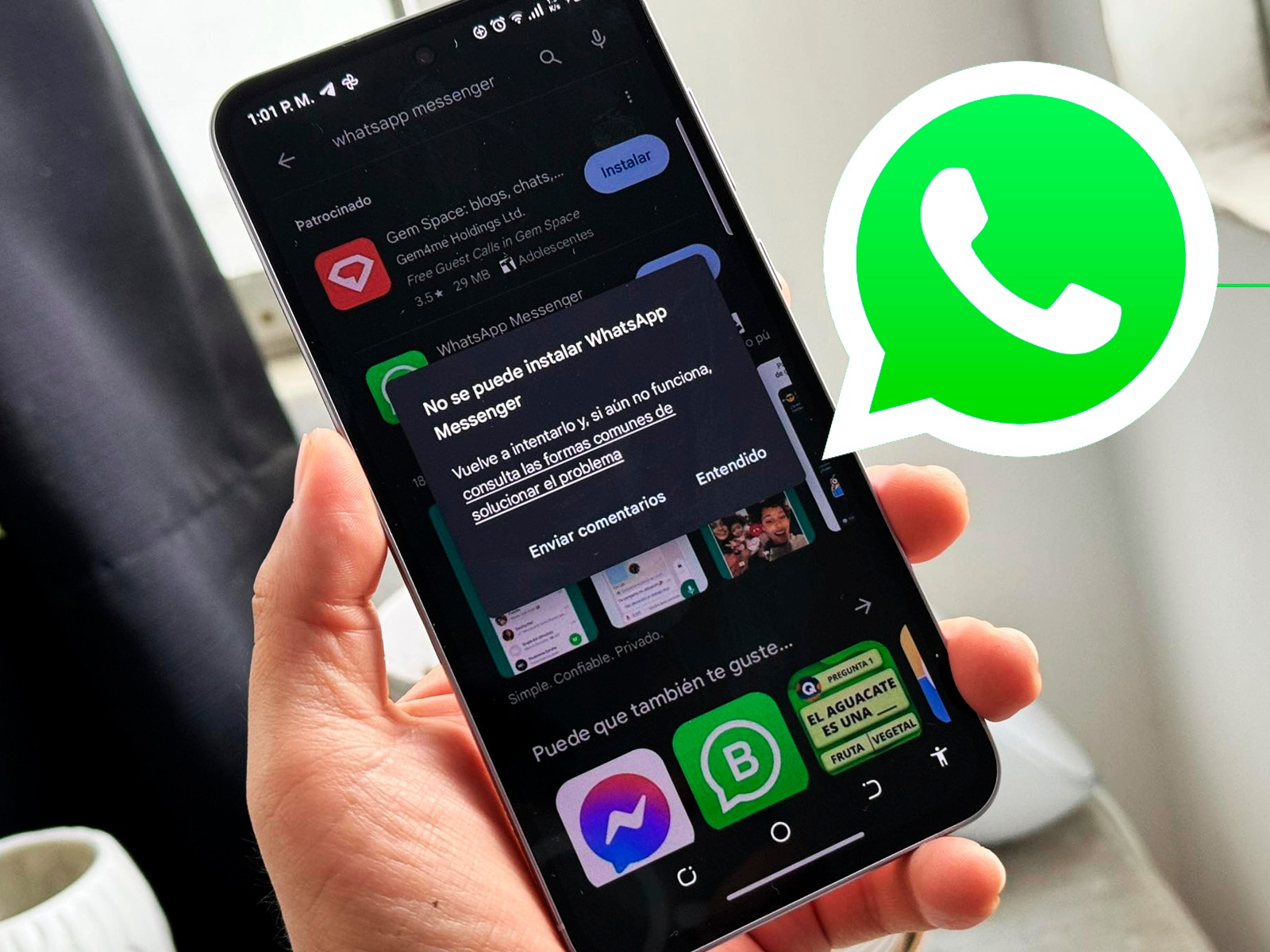 WHATSAPP | Si eres de las personas que no puede instalar WhatsApp desde la Google Play, entonces realiza este truco. (Foto: Depor - Rommel Yupanqui)