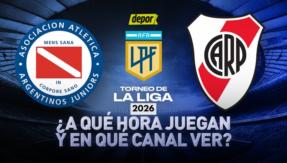 River Plate vs. Argentinos Juniors: fecha, horarios y canales de TV. (Diseño: Depor)