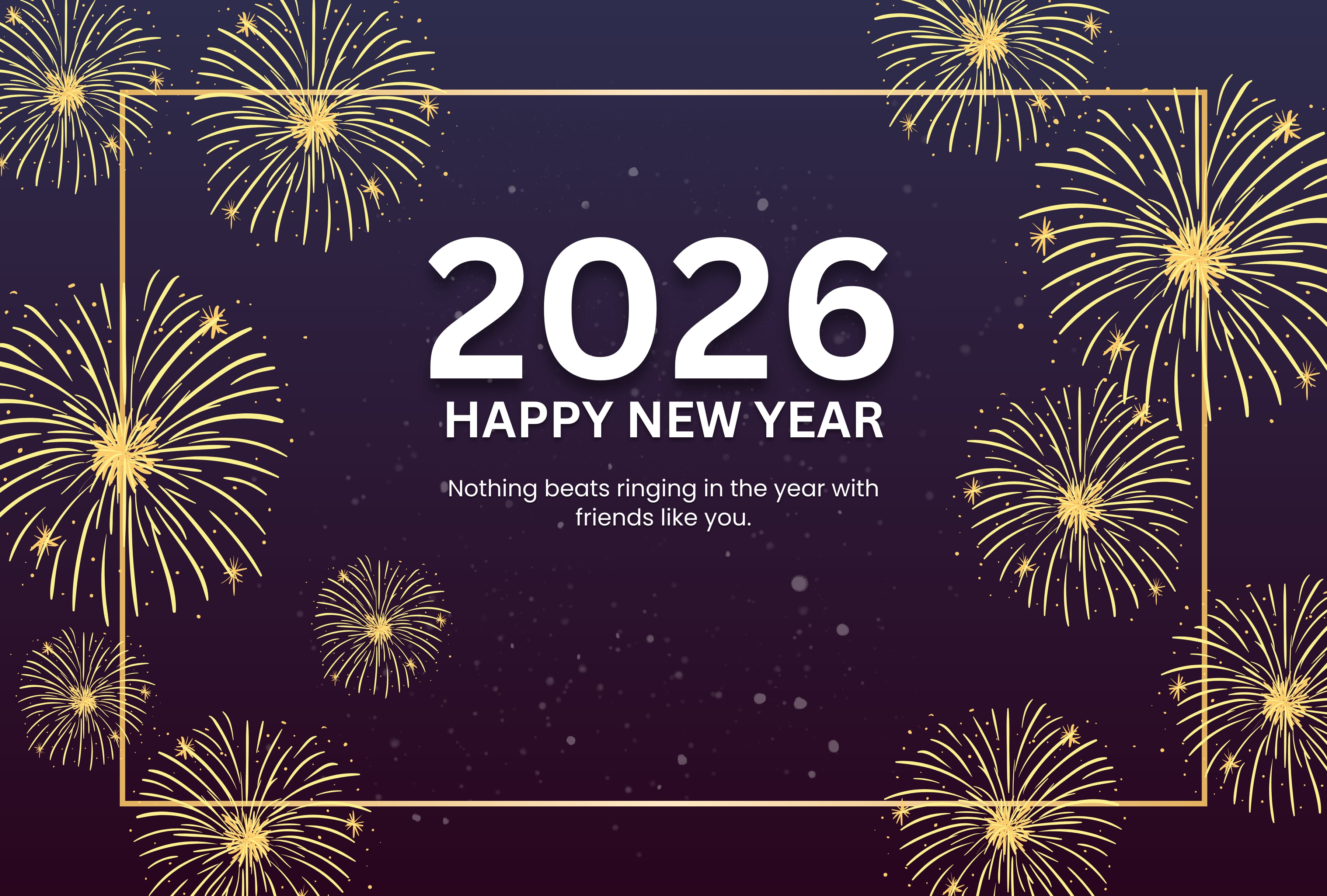 "Nothing beats ringing in the year with friends like you." | Photo by canva.com / Depor