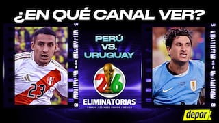En qué canales TV ver Perú vs. Uruguay por Eliminatorias