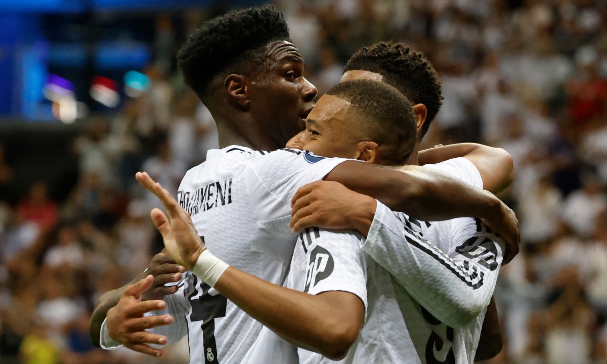 Con goles de Valverde y Mbappé, Real Madrid venció 2-0 a Atalanta y es el campeón de la Supercopa de Europa 2024. (Foto: AFP)