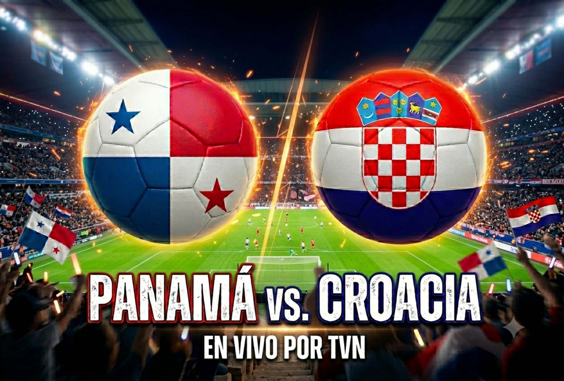 TVN transmitirá el partido Panamá vs. Croacia por la segunda fecha del Grupo L de la Copa Mundial 2026. (Foto: Imagen creada por Depor usando Gemini)