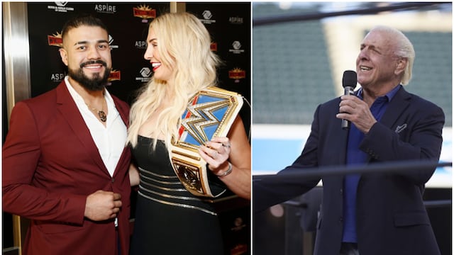 Andrade se ganó al suegro: "Ric Flair es una gran persona, a veces cenamos juntos, me trata genial"