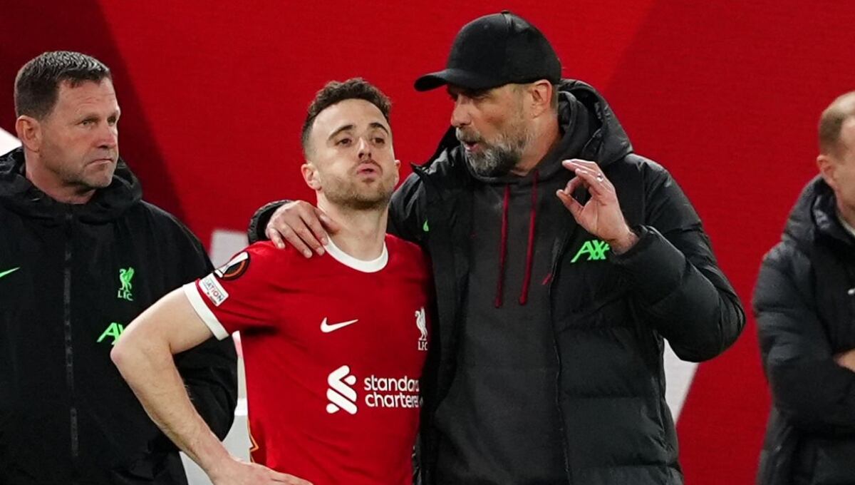 Jürgen Klopp dirigió a Diogo Jota en el Liverpool. (Foto: Getty Images)