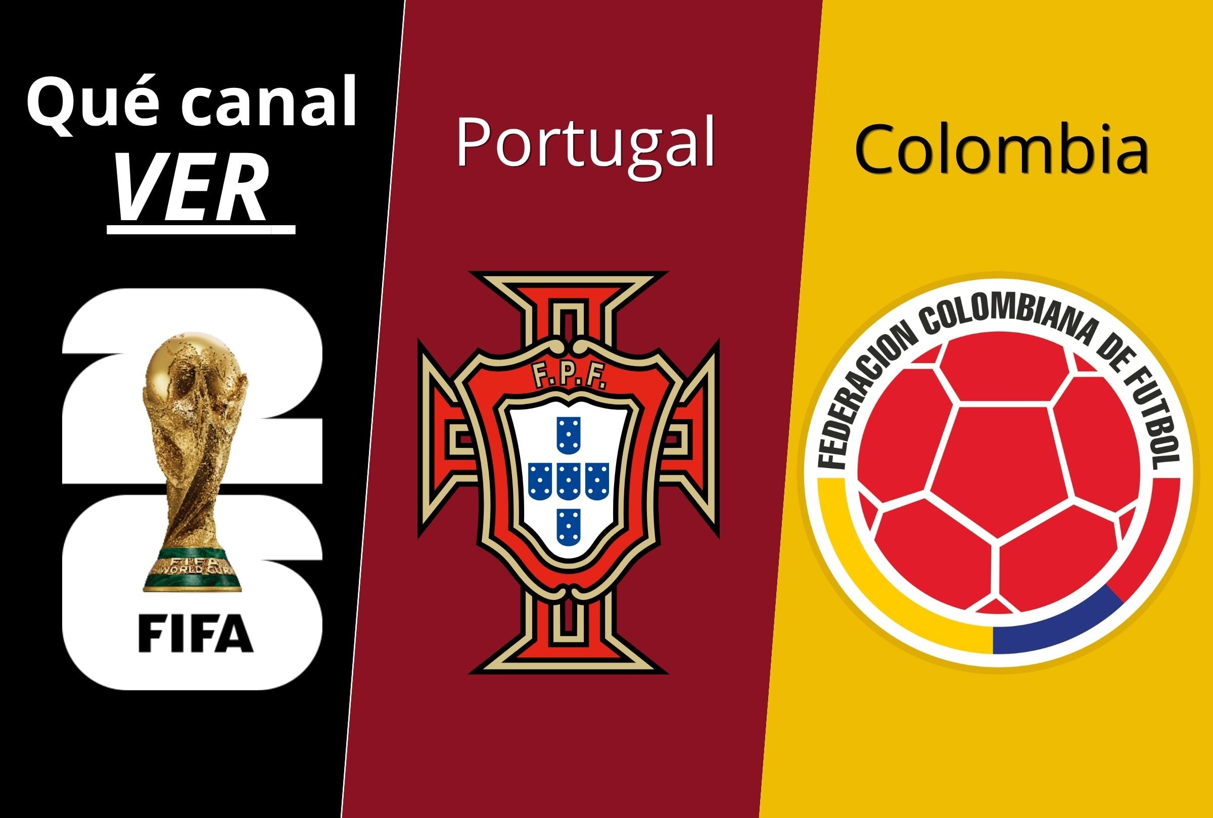 Conoce cuáles son los canales de TV por señal abierta para ver el partido entre Portugal vs. Colombia EN VIVO y EN DIRECTO ONLINE hoy, sábado 27 de junio por el Mundial 2026. (Foto: Composición Depor)