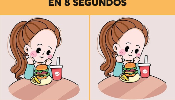 Hay tres diferencias entre las imágenes de la niña almorzando. ¡Solo los ojos más agudos pueden detectar las tres diferencias en 8 segundos! (Foto: jagranjosh)