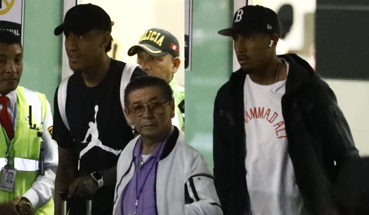 Renato Tapia y Jesús Castillo llegaron a Lima para sumarse a la Selección Peruana. (Foto: Julio Reaño / GEC)