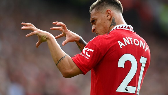 El brasileño Antony fichó por el Manchester United en 2022 a cambio de 95 millones de euros. (Foto: Getty Images)
