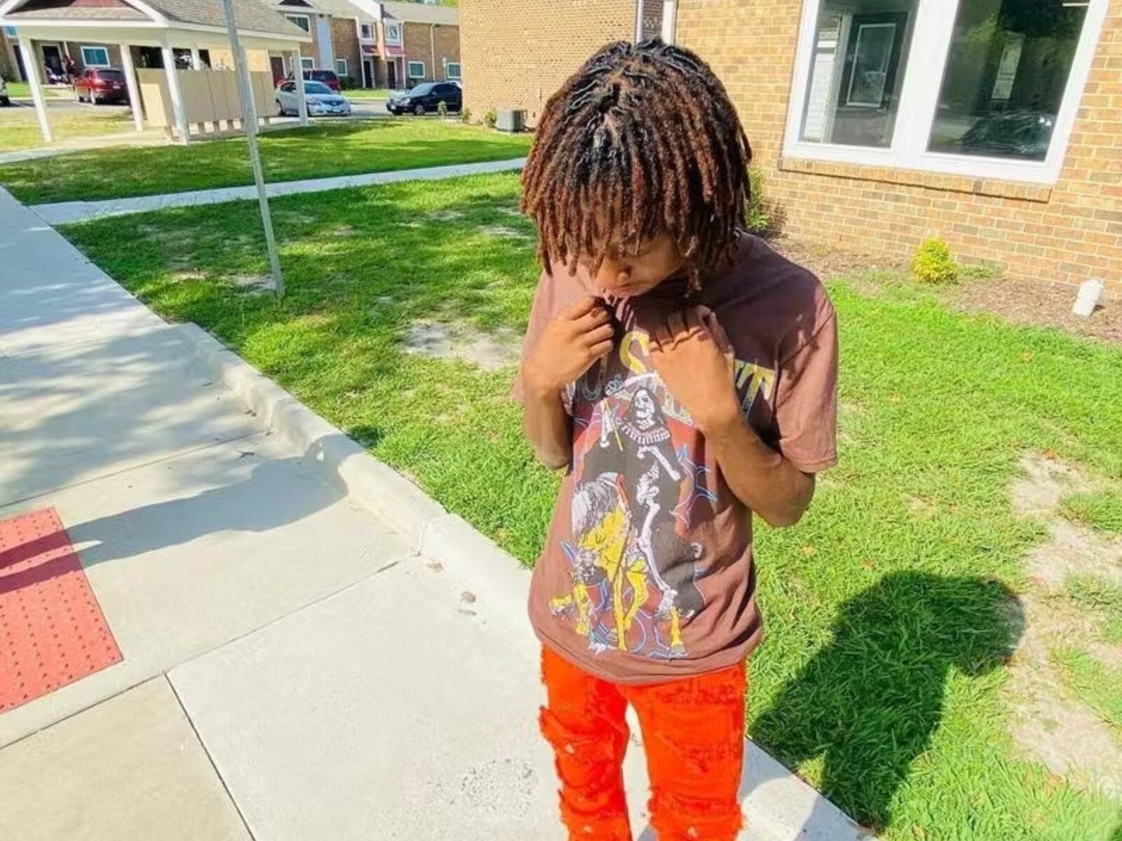 El rapero estadounidense en una calle de Estados Unidos (Foto: Rylo Huncho / Instagram)