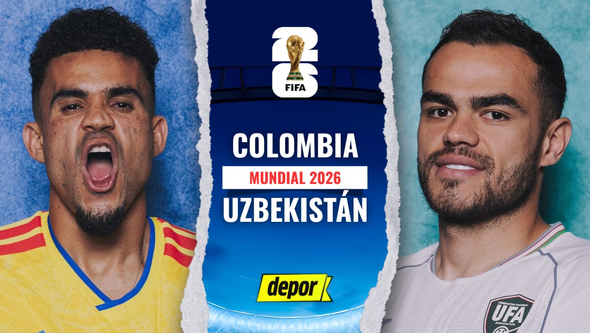 Colombia vs. Uzbekistán se enfrentan por la fecha 1 de la fase de grupos del Mundial 2026. (Diseño: Depor)