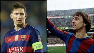 Johan Cruyff y las declaraciones que prueban su admiración total por Lionel Messi