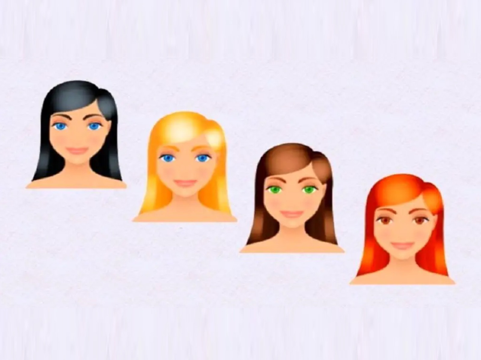 TEST VISUAL | En esta imagen hay cuatro mujeres con diferente color de cabello. (Foto: namastest.net)