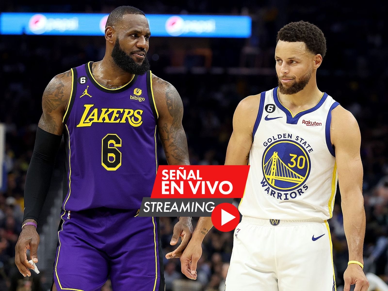 Warriors vs. Lakers en vivo este jueves 22 de febrero a las 10:00 p.m. ET (Foto: NBA / Composición: Eduardo Torres)