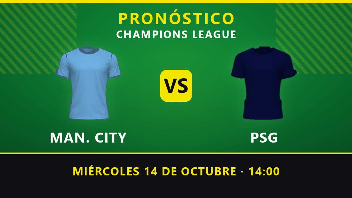 Pronósticos Manchester City vs PSG: Duelo de titanes con un empate de alto valor