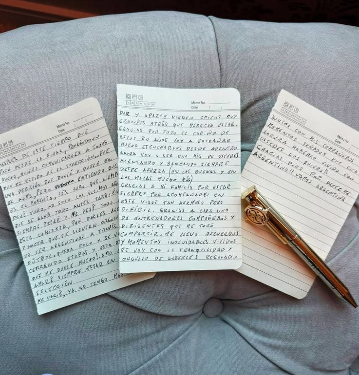 Lionel Messi publicó una carta escrita a mano en su redes sociales. (Foto: @leomessi)