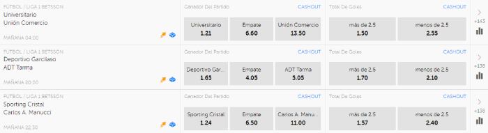 Apuesta Con Betsafe En La Liga 1 De Peru