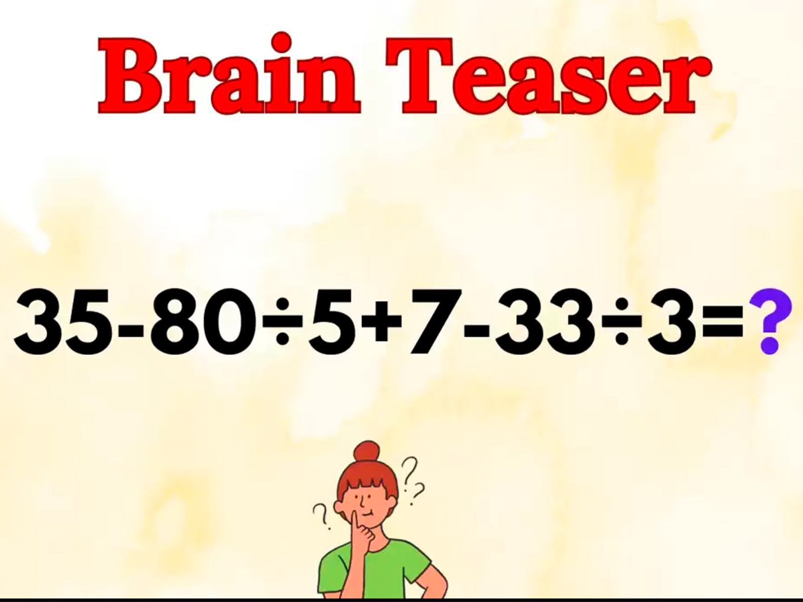 Enfócate y utiliza al máximo tu capacidad intelectual para lograr resolver rápidamente este reto matemático. | Foto: fresherslive