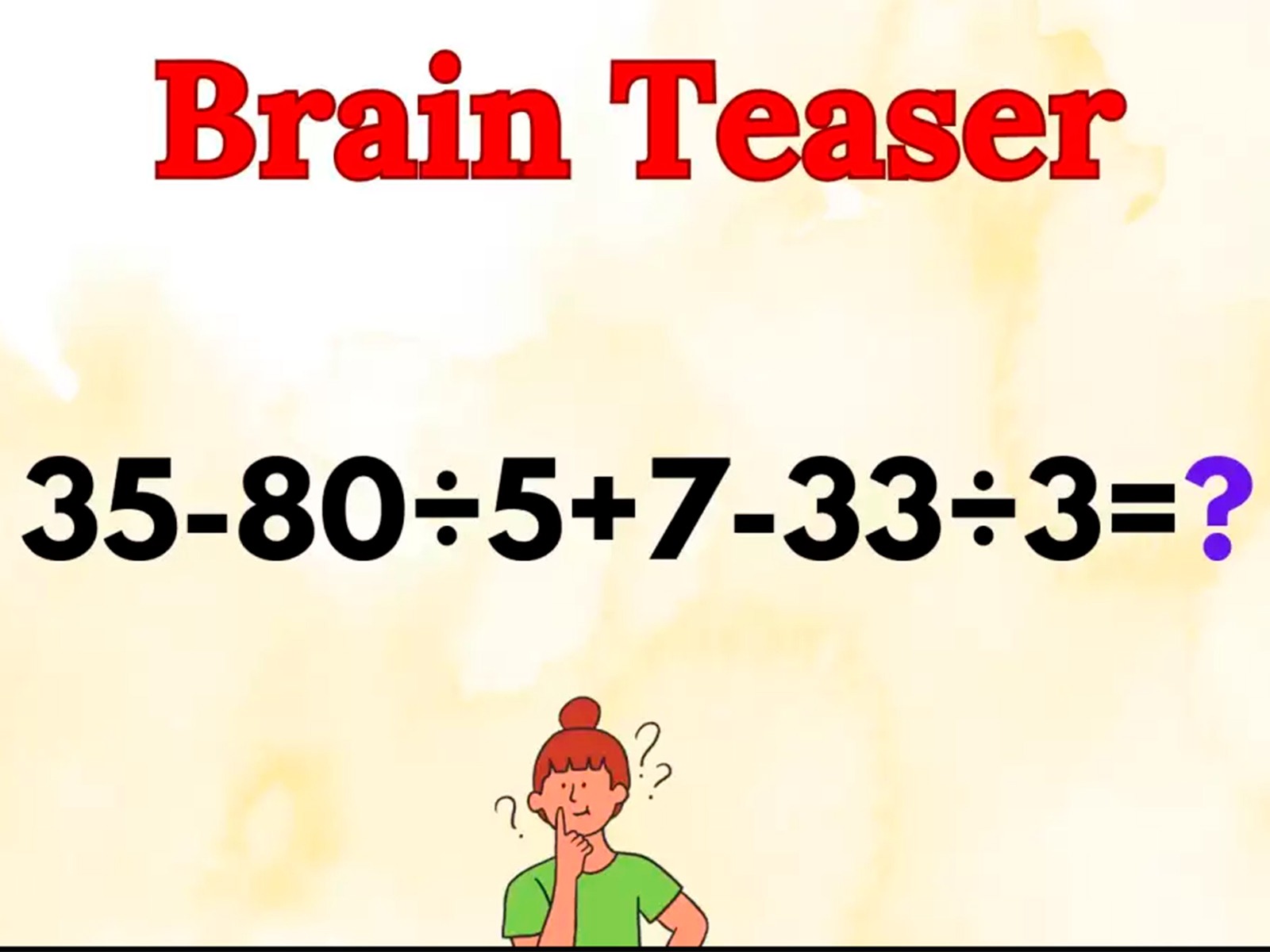 Enfócate y utiliza al máximo tu capacidad intelectual para lograr resolver rápidamente este reto matemático. | Foto: fresherslive