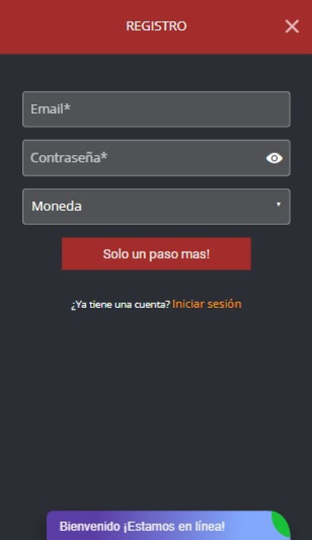 Regístrate en Solbet Móvil