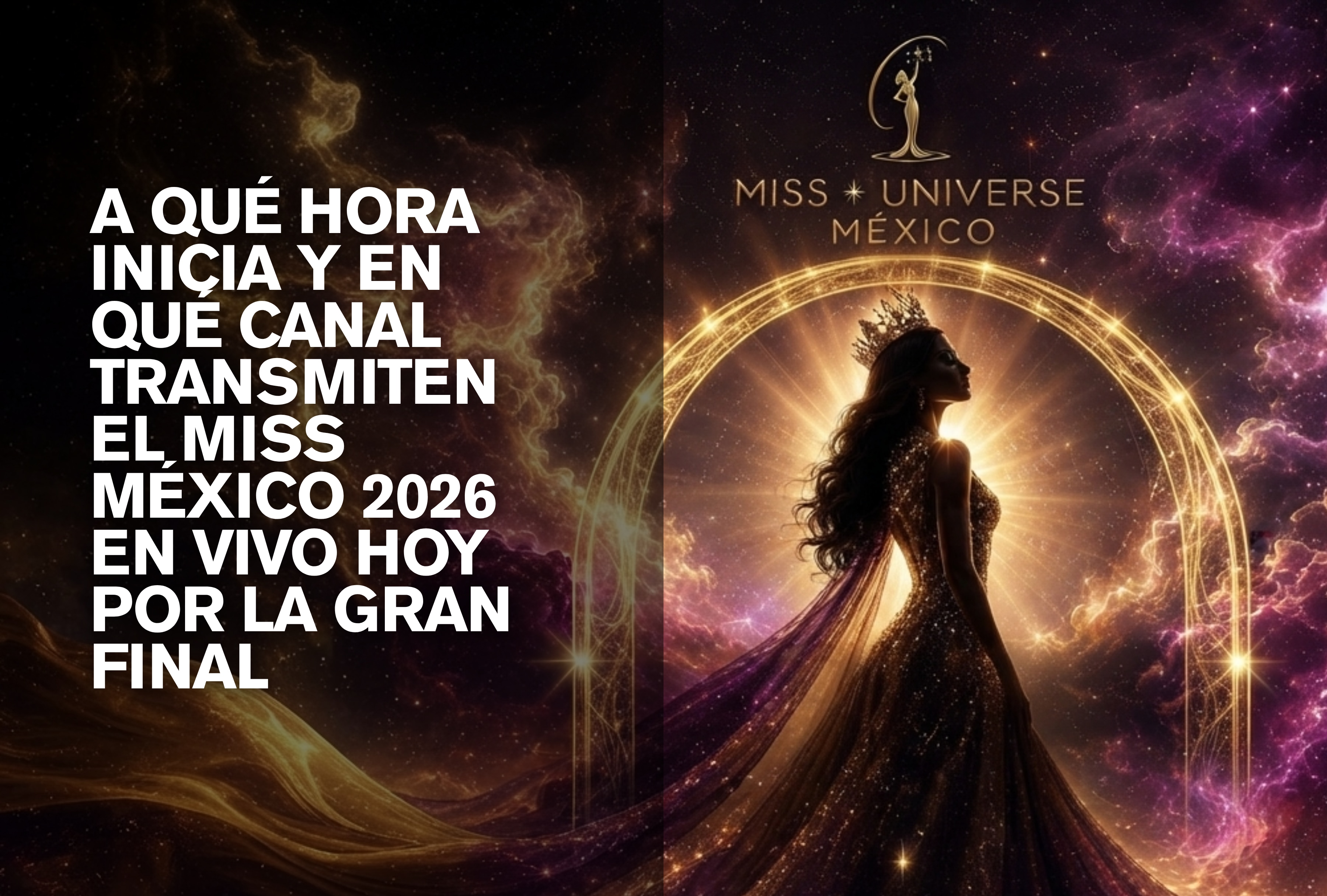 Las candidatas al certamen Miss México 2026 sobre el escenario principal antes del anuncio de la ganadora en la transmisión oficial en directo de la gran final. | Crédito: @missuniverse.mexico / Instagram / Depor