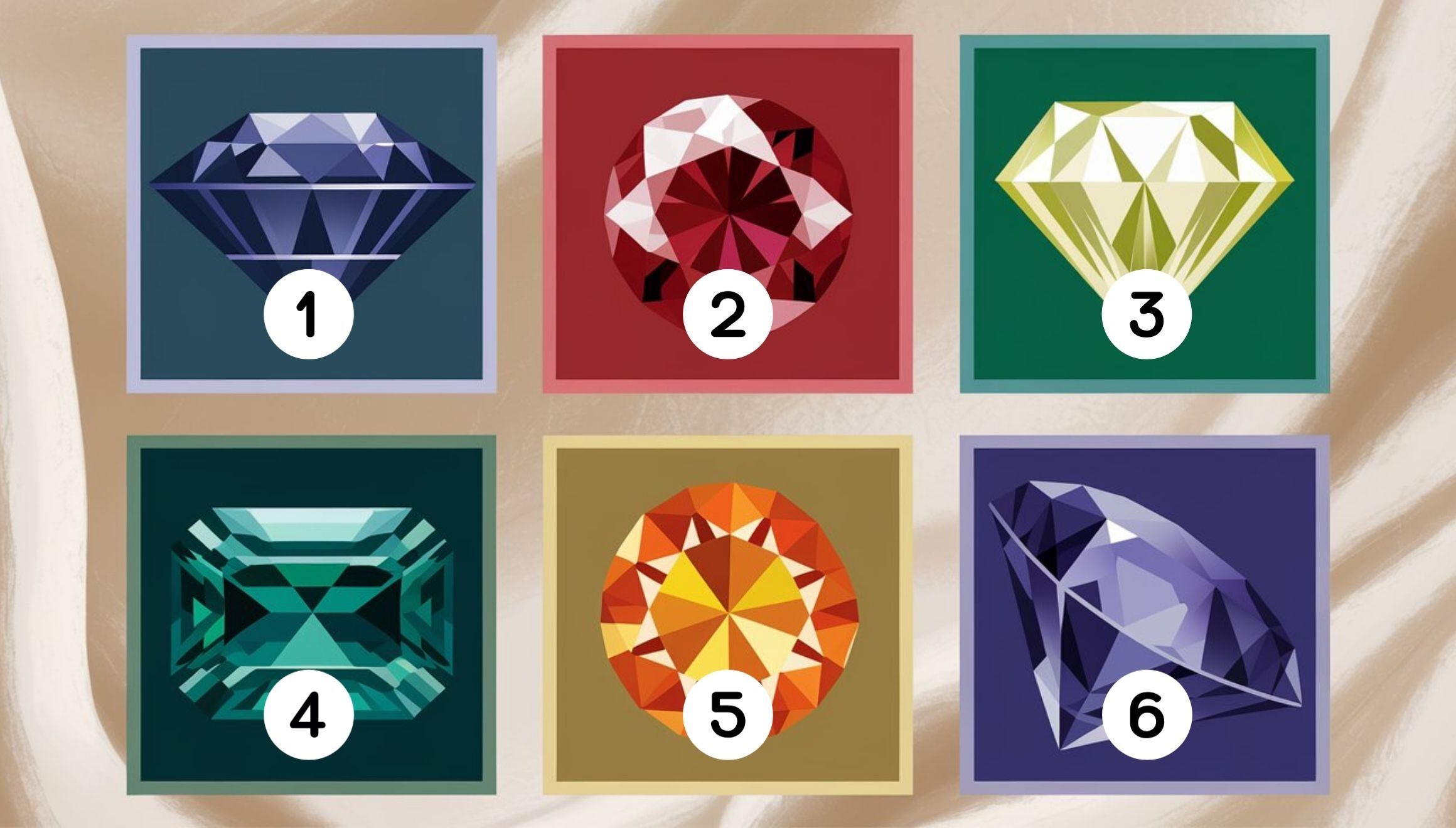 Test de personalidad: elige una de las gemas para descubrir cuál es tu edad mental (Foto: Depor).