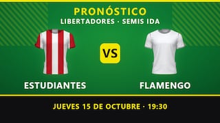 Pronósticos Estudiantes vs. Flamengo: se esperan menos de 2.5 goles