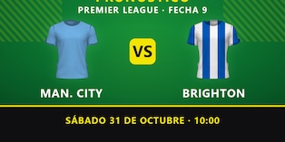 Pronósticos Manchester City vs Brighton: Análisis estadístico y cuotas de valor