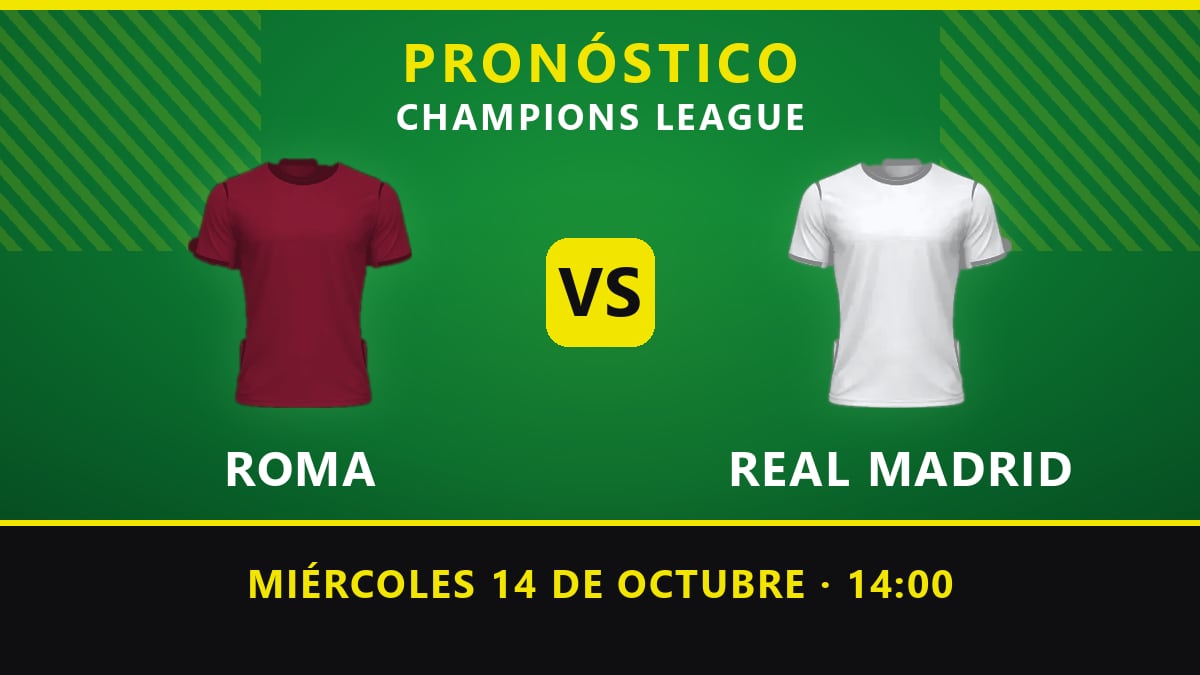 Pronósticos Roma vs Real Madrid: Claves para un partido con goles y una cuota sorpresa