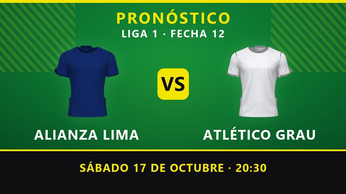 Pronósticos Alianza Lima vs. Atlético Grau: los blanquiazules quieren levantar cara