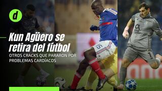 Sergio ‘Kun’ Agüero se retira del fútbol: otros futbolistas que pararon por problemas cardíacos