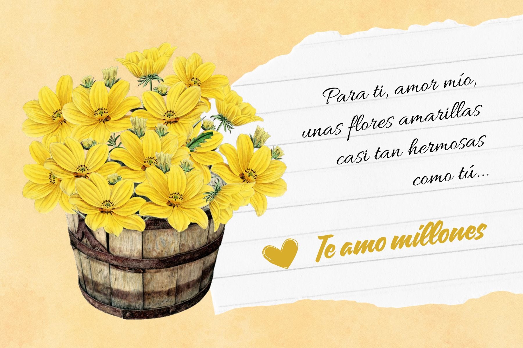 Este lunes 21 de septiembre es una fecha especial para regalar flores amarillas a tu persona especial. (Foto: Canva.com)