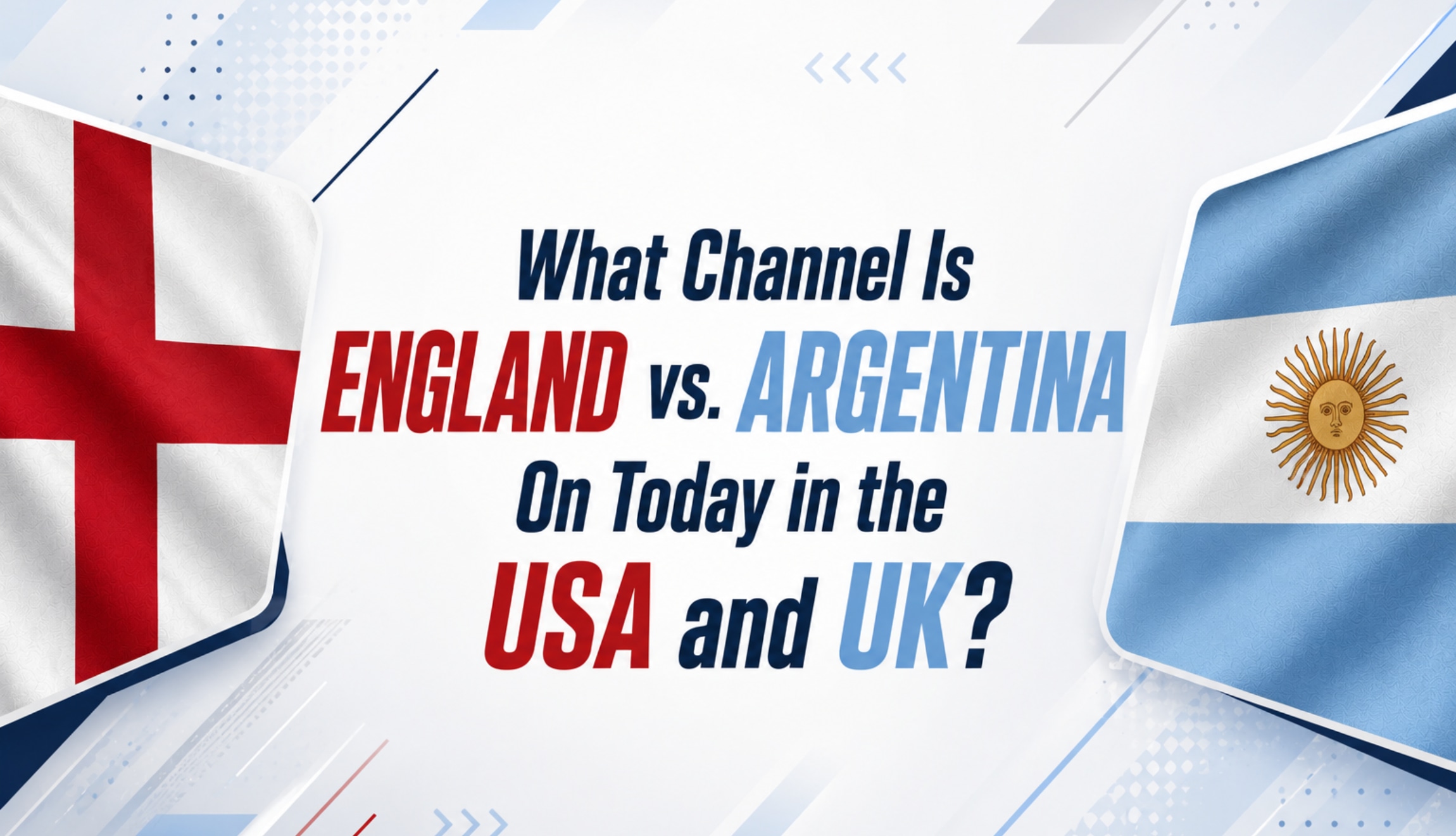 Check out the TV channels where you can watch England vs. Argentina LIVE in the World Cup semifinal that will be played at Mercedes-Benz Stadium in Atlanta, Georgia. (Photo: Image created by using Chat GPT)