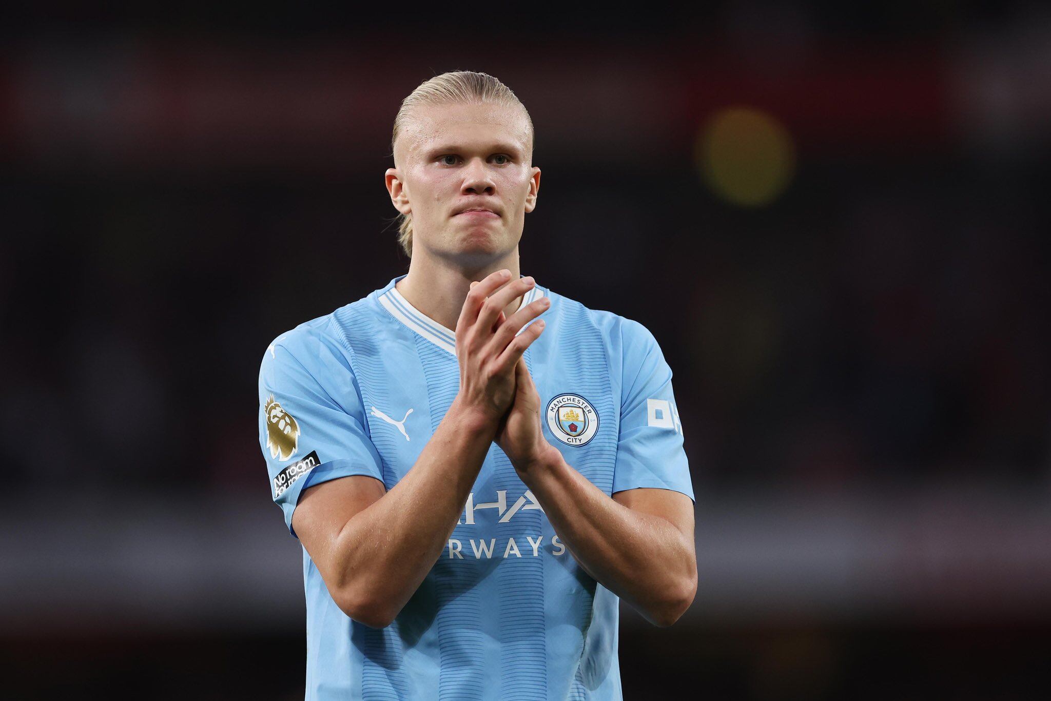 Erling Haaland, de Manchester City, tiene un valor de 251 millones. (Foto: Manchester City)