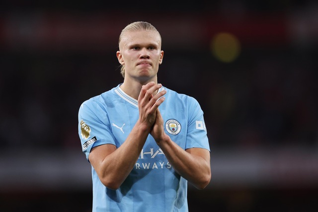 Erling Haaland, de Manchester City, tiene un valor de 251 millones. (Foto: Manchester City)