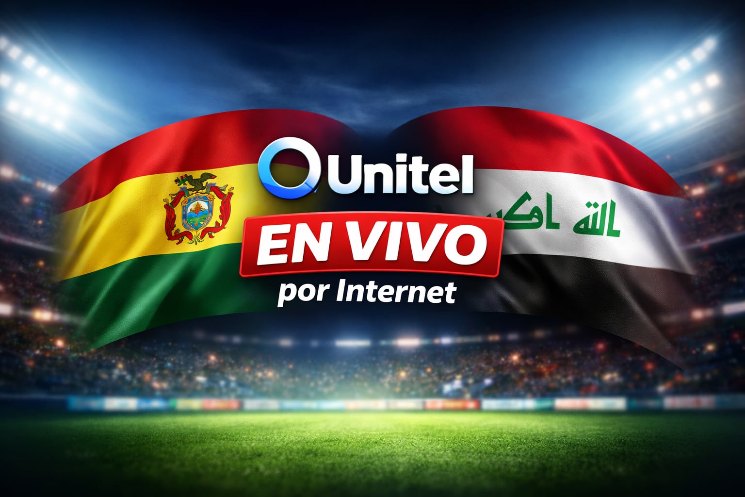 Bolivia e Irak se miden en el Estadio BBVA de México por la final del Repechaje rumbo al Mundial 2026 (Imagen hecha por Gestión con el apoyo de la IA Gemini)