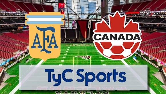 TyC Sports ofreció la cobertura oficial del partido Argentina vs. Canadá por la jornada 1 de la Copa América 2024 desde el Mercedes Benz Stadium (Foto: Composición)