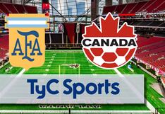 TyC Sports televisó el duelo Argentina (2-0) Canadá por Copa América (20/06/2024)