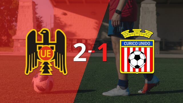 Unión Española le ganó a Curicó Unido en su casa por 2-1