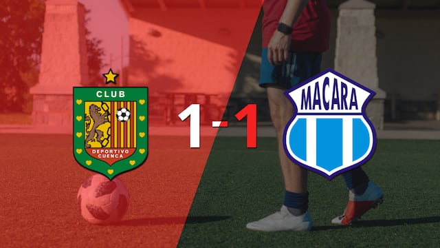 Deportivo Cuenca y Macará se reparten los puntos y empatan 1-1