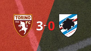 Torino fue mucho más y venció 3-0 a Sampdoria