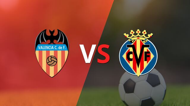 Termina el primer tiempo con una victoria para Valencia vs Villarreal por 1-0